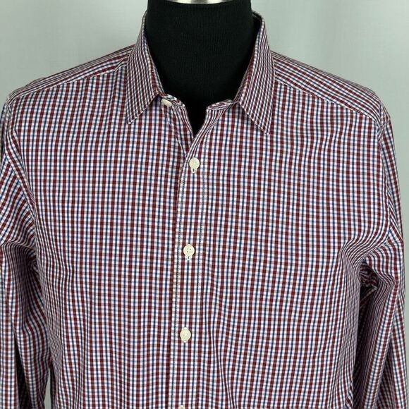 Untuckit Plaid 100% Cotton Button Down Shirt - Men’s L - Picture 4 of 8